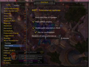 MRT v0.23-Beta – Attendance options