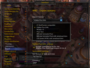 MRT v0.23-Beta – Export options (Dropdown menu open)