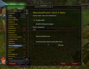 MRT v0.25-Alpha - Main options